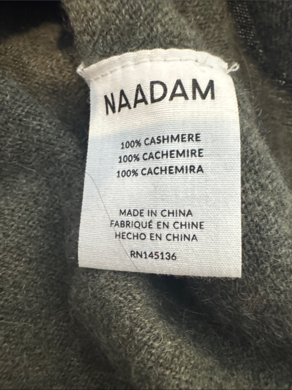 Naadam Olive green Crewneck Cashmere Sweater - Women medium - Picture 7 of 8